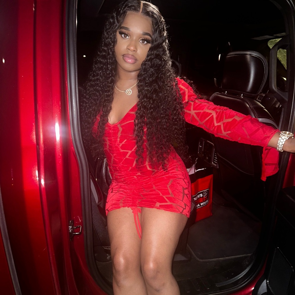 Red Sequin Dress